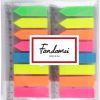 12 Pack Neon Index Flags, 1920 Pcs Multicolour Sticky Page Markers, Rectangle & Arrow Colour Tabs, Translucent Sticker Note Flags with 12 cm Ruler