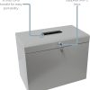 617HFwAt0jL._AC_SL1500_ A4 Steel File Storage Box with 5 Suspension Files – Document Organiser for Home & Office