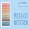 1300 Pieces Coloured Indexing Tabs and Transparent Sticky Notes for Documents, Files, Books