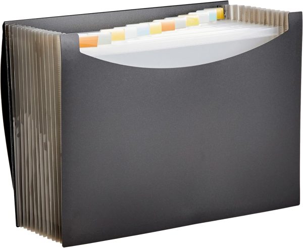 A4 Expanding File, Black