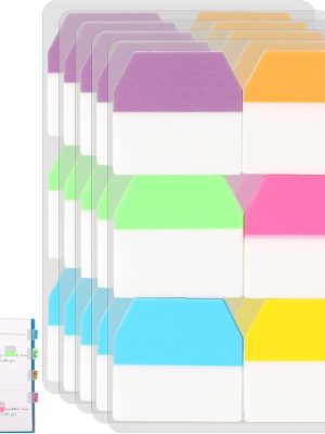 61MVnWM0VmL._AC_SL1500_ 600 PCS Sticky Index Tabs, Writable Transparent Book Tabs, Medium File Tabs, Page Markers, Office School Supplies