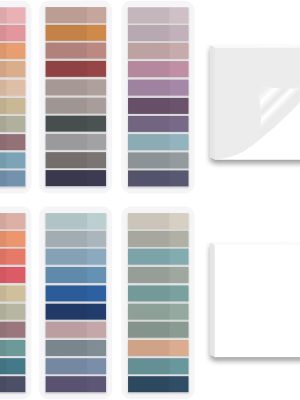 1300 Pieces Coloured Indexing Tabs and Transparent Sticky Notes for Documents, Files, Books