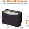 A4 Expanding File, Black
