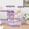 Mesh Desk Organizer, Stationery Organizer, Multifunctional Pen Holder with Desktop Storage Drawer