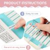600 Pieces Sticky Note Tabs with Ruler, 3 Pack Writable & Repositionable File Flags for Reading Notes, Notebooks, Books, File Classification