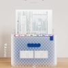 A4 Expanding File Organiser with Grid Pattern, 13 Pockets, Expandable Document Filling Box, Accordion Desk Folder, Portable Rainbow File Wallet, Plastic Bill Storage Bag
