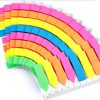 12 Pack Neon Index Flags, 1920 Pcs Multicolour Sticky Page Markers, Rectangle & Arrow Colour Tabs, Translucent Sticker Note Flags with 12 cm Ruler