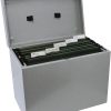 71V31SPQiL._AC_SL1500_ A4 Steel File Storage Box with 5 Suspension Files – Document Organiser for Home & Office