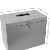 71XkrQJ52HL._AC_SL1500_ A4 Steel File Storage Box with 5 Suspension Files – Document Organiser for Home & Office
