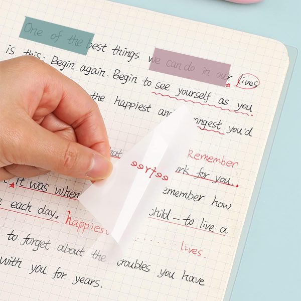 1300 Pieces Coloured Indexing Tabs and Transparent Sticky Notes for Documents, Files, Books