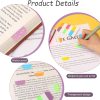 600 PCS Sticky Index Tabs, Writable Transparent Book Tabs, Medium File Tabs, Page Markers, Office School Supplies