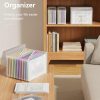 A4 Expanding File Organiser with Grid Pattern, 13 Pockets, Expandable Document Filling Box, Accordion Desk Folder, Portable Rainbow File Wallet, Plastic Bill Storage Bag