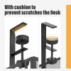 Under Desk Cable Management Tray, Non-Drilling Cable Basket, Screw-Free Wire Organizer Clip