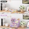 Mesh Desk Organizer, Stationery Organizer, Multifunctional Pen Holder with Desktop Storage Drawer